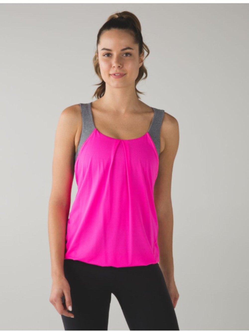 Lululemon Nouveau Limits Tank Raspberry Glo Light